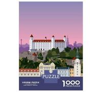Rompecabezas para Adultos 1000 Piezas Bratislava Travel Print Rompecabezas Juguete Decoración De Pared Vacaciones En Casa Matar El Tiempo Juego Desafiante Regalos 52x38cm/1000pcs