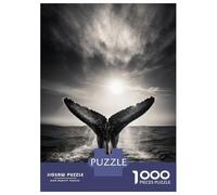 Rompecabezas para Adultos 1000 Piezas Breaching Whale Rompecabezas para Adultos Juguetes DIY Análisis Y Lógica Diversión En Casa Actividades, 70x50cm/1000pcs