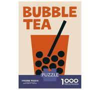 Rompecabezas para Adultos 1000 Piezas Bubble Tea Illustration Rompecabezas para Adultos Juegos Familiares Carrera De Velocidad Manual Cumpleaños 70x50cm/1000pcs