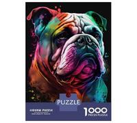 Rompecabezas para Adultos 1000 Piezas Bulldog Style 2 Rompecabezas para Adultos Juego Práctico Mejora La Memoria Actividades Divertidas En Casa 52x38cm/1000pcs
