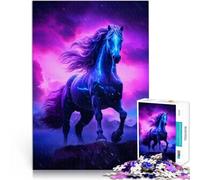 Rompecabezas para Adultos 1000 Piezas Caballo Trueno púrpura Matar el Tiempo en Vacaciones en casa Grandes Regalos y Juguetes 52x38cm