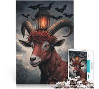 Rompecabezas para Adultos 1000 Piezas Cabra del Diablo Juego Familiar para aliviar el estrés: desafío difícil Gran Regalo 75x50cm