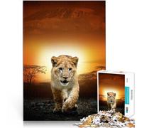 Rompecabezas para Adultos 1000 Piezas Cachorro de león Juego Familiar para aliviar el estrés: desafío difícil Buen Regalo 75x50cm