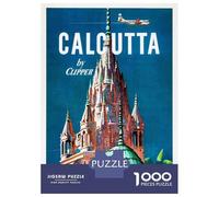 Rompecabezas para Adultos 1000 Piezas Calcutta by Clipper Travel Rompecabezas para Adultos Juegos Familiares Carrera De Velocidad Manual Cumpleaños 70x50cm/1000pcs