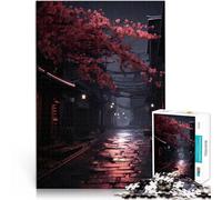 Rompecabezas para Adultos 1000 Piezas Callejón del Pueblo japonés Oscuro Alivio del estrés Cada Pieza es única: un desafiante y Divertido Juego Familiar 50x70cm