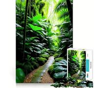 Rompecabezas para Adultos 1000 Piezas Camino al Paraíso Arte de Borde Premium Juguete de Habilidades cognitivas Juego Casual Juego de cumpleaños Divertido (38x26cm)