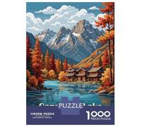 Rompecabezas para Adultos 1000 Piezas Cangshan Lake, Lijiang, China, Yunnan Rompecabezas para Adultos Juegos Relajantes Que Mejoran La Memoria Regalos Y Cumpleaños Únicos 38x26cm/1000pcs