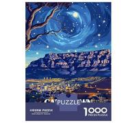 Rompecabezas para Adultos 1000 Piezas Cape Town South Africa Nightscape Rompecabezas para Adultos Juegos Relajantes Que Mejoran La Memoria Regalos Y Cumpleaños Únicos 38x26cm/1000pcs