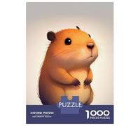 Rompecabezas para Adultos 1000 Piezas Capybara Cute Animal Rompecabezas para Adultos Juegos Divertidos Desafío Difícil Diversión En Casa Actividades, 38x26cm/1000pcs