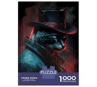 Rompecabezas para Adultos 1000 Piezas Cat Noir Detective Rompecabezas para Adolescentes Juegos Relajantes Una Obra De Arte Cumpleaños Y Navidad 70x50cm/1000pcs