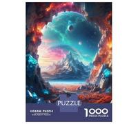 Rompecabezas para Adultos 1000 Piezas Cave with A Cosmic View Rompecabezas Juguete Decoración De Pared Vacaciones En Casa Matar El Tiempo Juego Desafiante Regalos 52x38cm/1000pcs