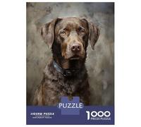 Rompecabezas para Adultos 1000 Piezas Chesapeake Bay Retriever Rompecabezas Juguete Decoración De Pared Vacaciones En Casa Matar El Tiempo Juego Desafiante Regalos 70x50cm/1000pcs