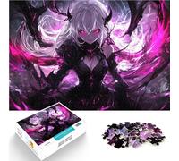 Rompecabezas para Adultos 1000 Piezas Chica de Anime Oscura con Cuernos Juego práctico Cada Pieza es única: un desafiante y Divertido Juego Familiar 75x50cm