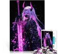 Rompecabezas para Adultos 1000 Piezas Chica Demonio de Anime Japonesa Actividad Familiar Cada Pieza es única: un desafiante y Divertido Juego Familiar 38x26cm