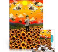 Rompecabezas para Adultos 1000 Piezas Chico Flor Lindo Alivia el estrés Vacaciones en casa Matar el Tiempo Buen Regalo 75x50cm