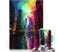 Rompecabezas para adultos 1000 piezas Ciudad Juego Estimulante Regalos Decoración Pared Regalos de Cumpleaños y Navidad Únicos 19.7 pulgadas x 29.5" para adolescentes 14+