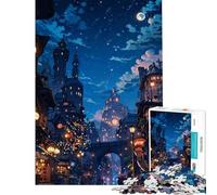 Rompecabezas para Adultos 1000 Piezas Ciudad Steampunk Ayuda al Cerebro Ejercicio Aprendizaje Juego Educativo Rompecabezas para Mayores de 14 años 38x26cm