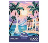Rompecabezas para Adultos, 1000 Piezas Coastal Serenity Glow Rompecabezas para Adolescentes, Juguete, Decoración De Pared, Regalos para Amigos Y Familiares 38x26cm/1000pcs
