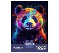 Rompecabezas para Adultos 1000 Piezas Colorful Panda Portrait Rompecabezas para Adultos Juegos De Relajación Análisis Y Lógica Oferta como Regalos para Toda La Familia 70x50cm/1000pcs