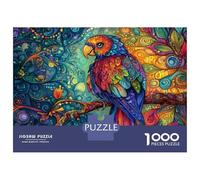 Rompecabezas para Adultos, 1000 Piezas Colorful Parrot Art Print-1 Rompecabezas para Adolescentes, Juguete, Decoración De Pared, Regalos para Amigos Y Familiares 38x26cm/1000pcs