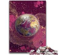 Rompecabezas para Adultos, 1000 Piezas Coloridas de Arte de la Tierra, Ideal para Juegos educativos, Regalos de cumpleaños y decoración de Pared (38x26cm)