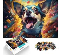 Rompecabezas para adultos, 1000 piezas, colorido, lindo perro chihuahua, análisis difícil y de desafío, lógica de 14.95 x 20.47 pulgadas para adolescentes a partir de 14 años