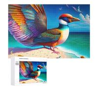 Rompecabezas para adultos, 1000 piezas, coloridos pájaros de playa, adolescentes, rompecabezas para decoración del hogar, cumpleaños único y regalos, 1000 piezas