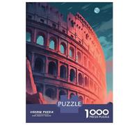 Rompecabezas para Adultos 1000 Piezas Colosseum Rome Art Print Rompecabezas Juegos para Relajarse Vacaciones En Casa Matar El Tiempo Actividades Divertidas En Casa 70x50cm/1000pcs