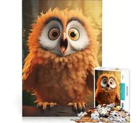 Rompecabezas para Adultos 1000 Piezas con escenas de búhos Juegos Divertidos para Relajarse estimular el intelecto y Fortalecer el Amor en Pareja 50x75cm