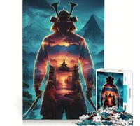 Rompecabezas para Adultos 1000 Piezas con Ilustraciones de Guerreros samuráis Juegos Divertidos para ejercitar la Mente y Las Manos y Fortalecer el Amor en Pareja 38x26cm