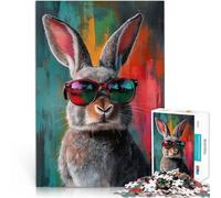 Rompecabezas para Adultos 1000 Piezas Conejito Pop Juego Familiar para aliviar el estrés: desafío difícil Buen Regalo 52x38cm