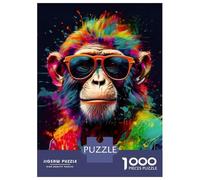 Rompecabezas para Adultos 1000 Piezas Cool Monkey Art Rompecabezas para Adultos Juegos Relajantes Regalos para Mujeres Juegos Desafiantes Regalos 70x50cm/1000pcs