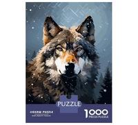 Rompecabezas para Adultos 1000 Piezas Cool Wolf Winter Pixel Art Rompecabezas para Adolescentes Juegos Familiares Difícil Difícil Cumpleaños Y Navidad 70x50cm/1000pcs