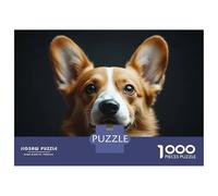 Rompecabezas para Adultos 1000 Piezas Corgi Dog Portrait Rompecabezas Juguete Decoración De Pared Vacaciones En Casa Matar El Tiempo Juego Desafiante Regalos 70x50cm/1000pcs