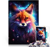 Rompecabezas para adultos 1000 piezas Cosmic Fox juego estimulante juguetes 38x52 cm con póster surtido y hoja de preguntas para los 14 años y más