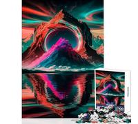 Rompecabezas para Adultos 1000 Piezas Cosmic Gateway Reflections Juguete de decoración de Pared Gran Regalo para Juegos Juego Familiar con póster a Juego y Hoja de Trivia Tamaño 38x52cm