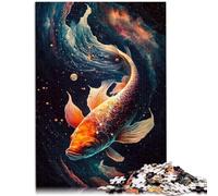 Rompecabezas para adultos 1000 piezas Cosmic Koi Educational Toys es ideal como regalo para toda la familia de 14.96 pulgadas x 20.47 pulgadas para adolescentes de 14 años y mayores