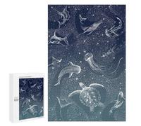 Rompecabezas para adultos, 1000 piezas Cosmic Ocean Turquoise Puzzle Para Adultos Juguetes DIY Decoración Mural Regalos Únicos Para Cumpleaños Y Navidad 1000 PCS