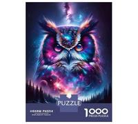 Rompecabezas para Adultos 1000 Piezas Cosmic Owl Rompecabezas para Adultos Juego Familiar Análisis Y Lógica Actividades Divertidas En Casa, 38x26cm/1000pcs