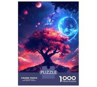 Rompecabezas para Adultos 1000 Piezas Cosmic Tree of Life Space Planets Nature Landscape Rompecabezas Juegos Relajantes Corte De Precisión Cumpleaños Y Navidad 70x50cm/1000pcs