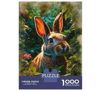 Rompecabezas para Adultos 1000 Piezas Curious Rabbit in The Garden Rompecabezas para Adolescentes Juegos Familiares Difícil Difícil Cumpleaños Y Navidad 38x26cm/1000pcs