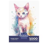 Rompecabezas para Adultos 1000 Piezas Cute Japanese Bobtail Cat Rompecabezas para Adolescentes Juguete Decoración De Pared Alivio del Estrés Cumpleaños 70x50cm/1000pcs