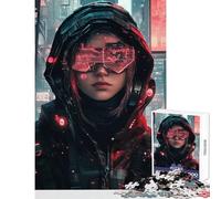 Rompecabezas para Adultos 1000 Piezas Cyberpunk Personaje Femenino Juguete Educativo Regalos para Mujeres Hombres Juegos relajantes Ayuda a ejercitar el Cerebro tamaño 38x26cm