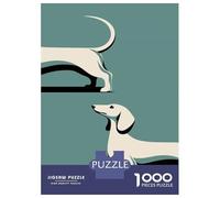 Rompecabezas para Adultos 1000 Piezas Dachshund Dog Print Rompecabezas para Adultos Juego Práctico Difícil Difícil Diversión En Casa Actividades, 38x26cm/1000pcs