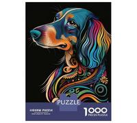 Rompecabezas para Adultos 1000 Piezas Dachshund Style 2 Rompecabezas para Adultos Juego Práctico Mejora La Memoria Actividades Divertidas En Casa 70x50cm/1000pcs