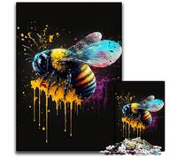 Rompecabezas para Adultos, 1000 Piezas de Abejas de Colores, cumpleaños, Vacaciones y Navidad, 50x75cm/19,68x29,52 Pulgadas.
