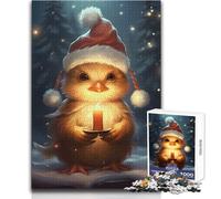 Rompecabezas para Adultos 1000 Piezas de Animales navideños de patitos, Hermoso diseño, Juego de decoración para el hogar, Regalo de cumpleaños, tamaño 38x26cm