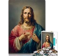Rompecabezas para Adultos, 1000 Piezas de Arte de Jesús para Adolescentes, Juguetes, Cada Pieza es única, un Juego desafiante y Divertido para Toda la Familia (tamaño 75x50cm)