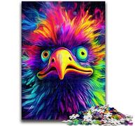 Rompecabezas para Adultos, 1000 Piezas de Avestruz con Arte Animal para Adolescentes, un Juego desafiante Toda la Familia, 38x26cm