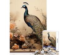 Rompecabezas para Adultos 1000 Piezas de bodegón de Pavo Real Juguete Educativo Regalo de cumpleaños Juegos educativos Entrena tu Cerebro y Tus Manos tamaño 38x52cm